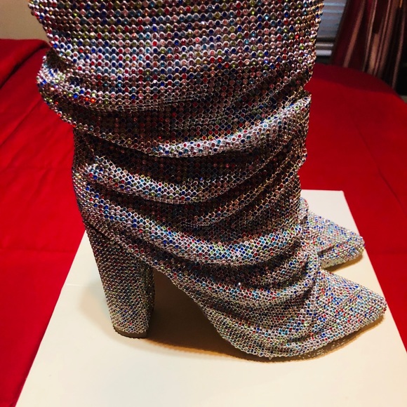 Vigo fiore rhinestone boots Clearance
